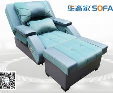 足浴沙发AL2023-12-清心浅绿色拼色扶手改进版